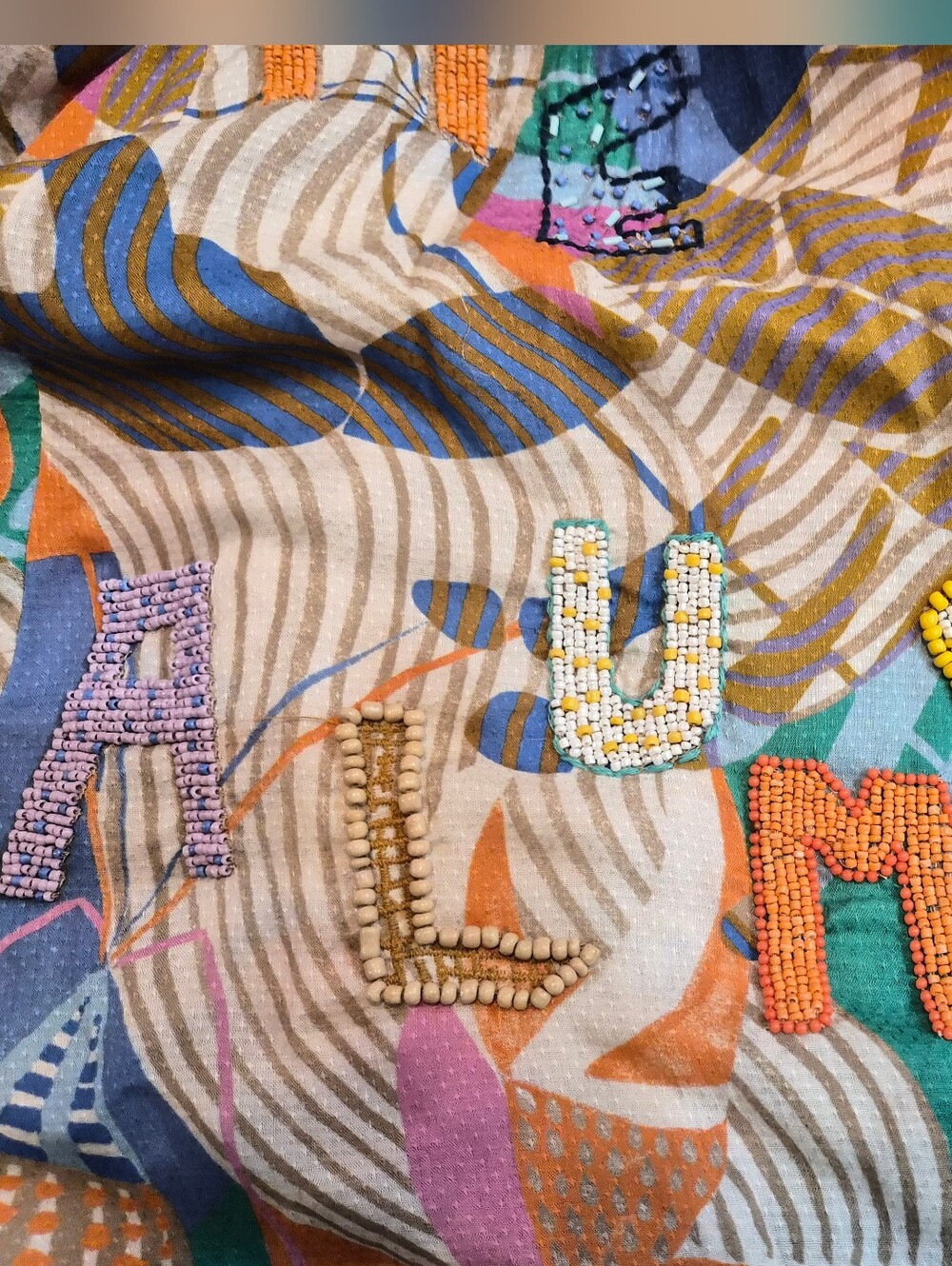 Anthropologie Celandine Beaded Market Stall Multi-Color Printed Maxi Dress Size - Picture 8 of 10